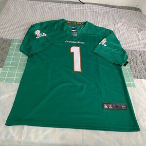 Men'S Nike Nfl Miami Dolphins Tua Tagovailoa Player No. 1 Game Jersey